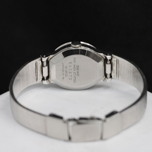 時計 watch セイコー QZ 16-5630 シルバー文字盤 ラウンド メンズ腕時計