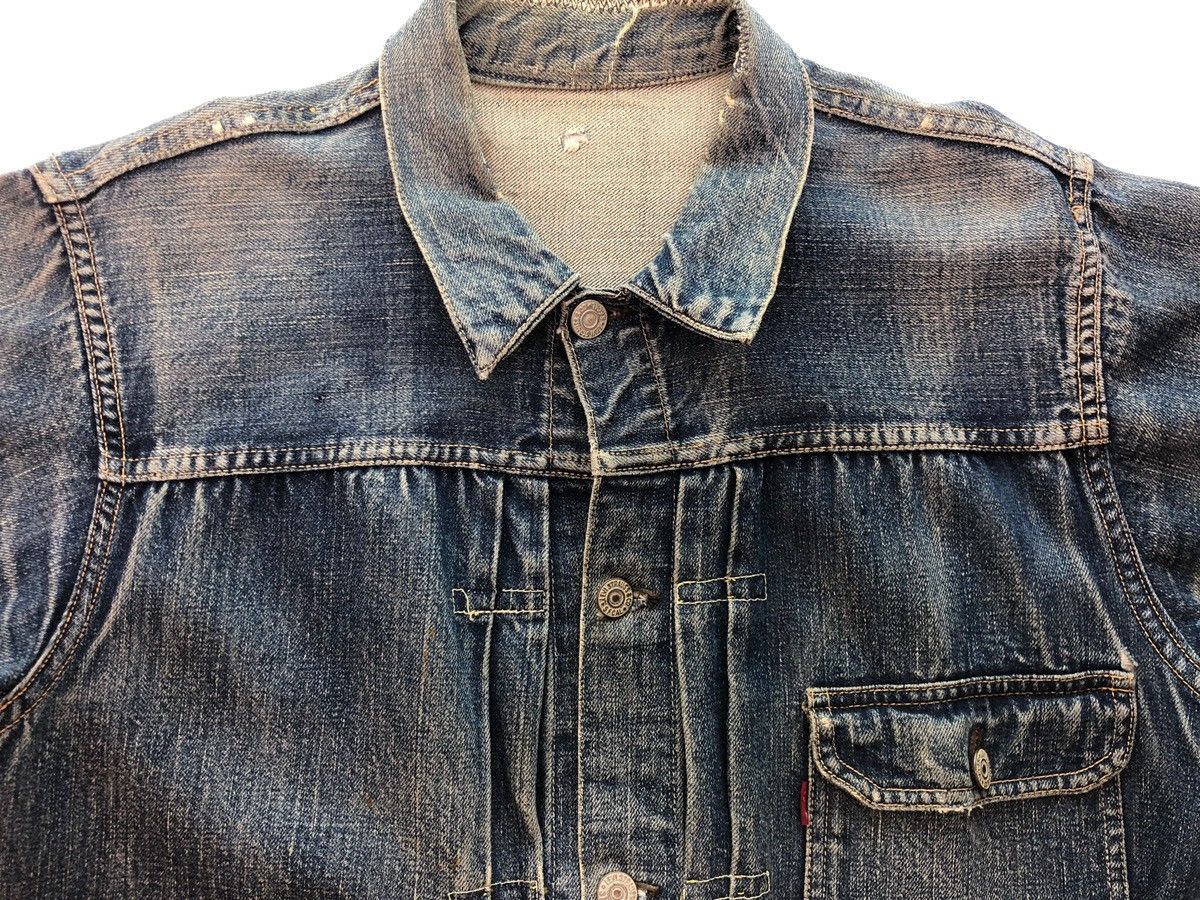 リーバイス Levi's 506XX 1st original vintage denim jacket 40's~50's ファースト オリジナル ヴィンテージ デニムジャケット 片面タブ シンチバック 青 ジャケット 無地 ブルー 104MT-88