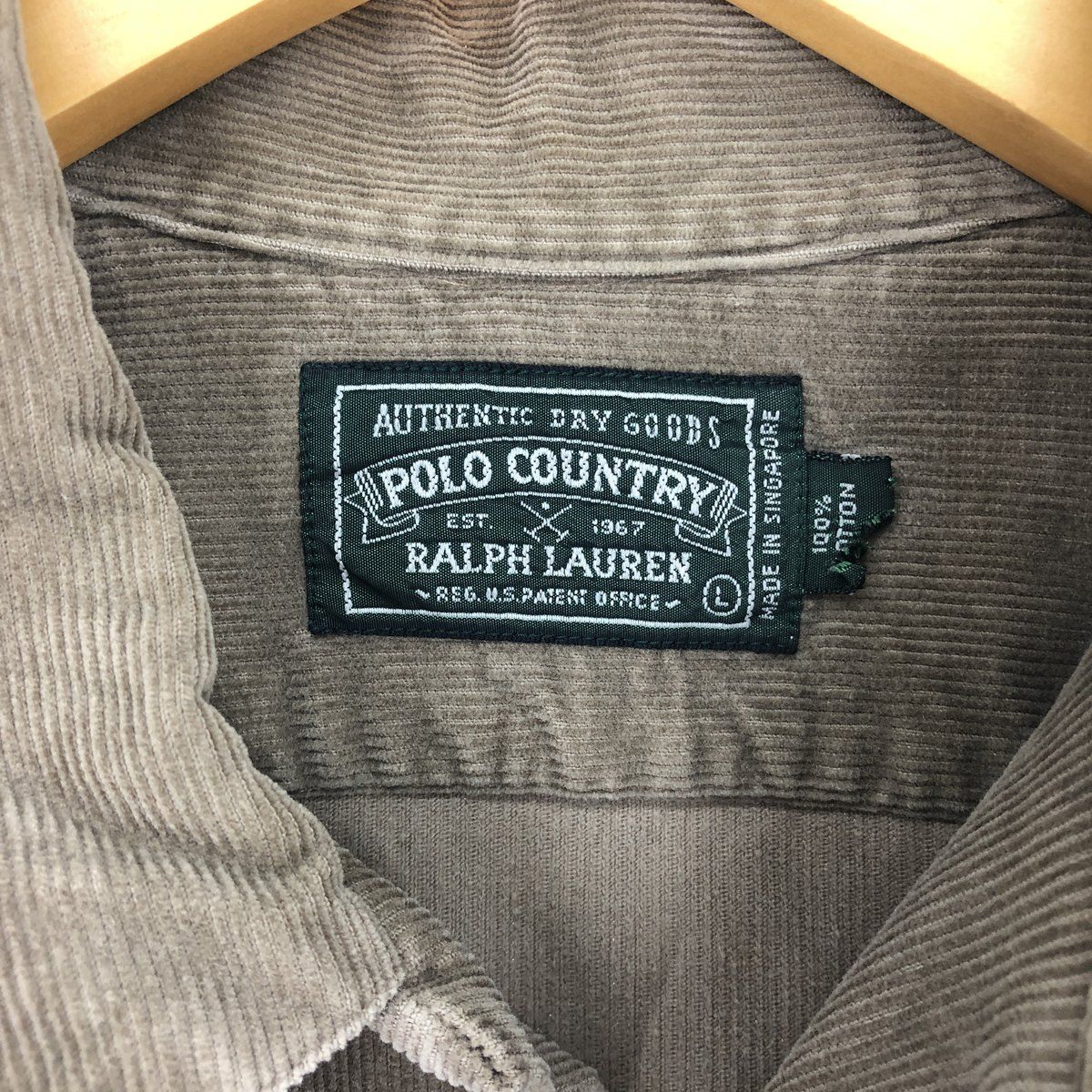 新品 90s Ralph Lauren POLO COUNTRY コーデュロイ 古着 90s POLO COUNTRY Ralph Lauren 襟 コーデュロイ ワーク