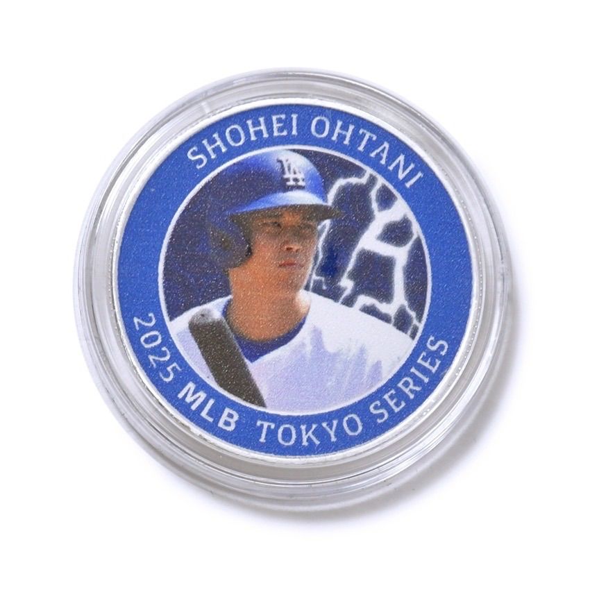 世界2025枚 大谷翔平 コイン 東京シリーズ 2025 記念コイン MLB公式 39mm シルバープレート シリアルナンバー 記念グッズ LA Los Angeles Dodgers メジャーリーグ ベースボール The Highland Mint