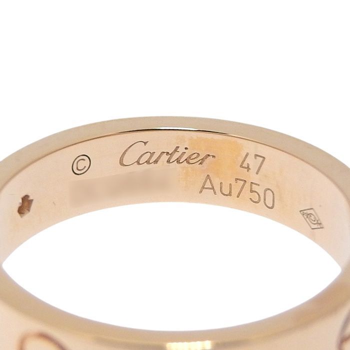 カルティエ Cartier ミニラブ #48 リング ダイヤ 1P K18 PG