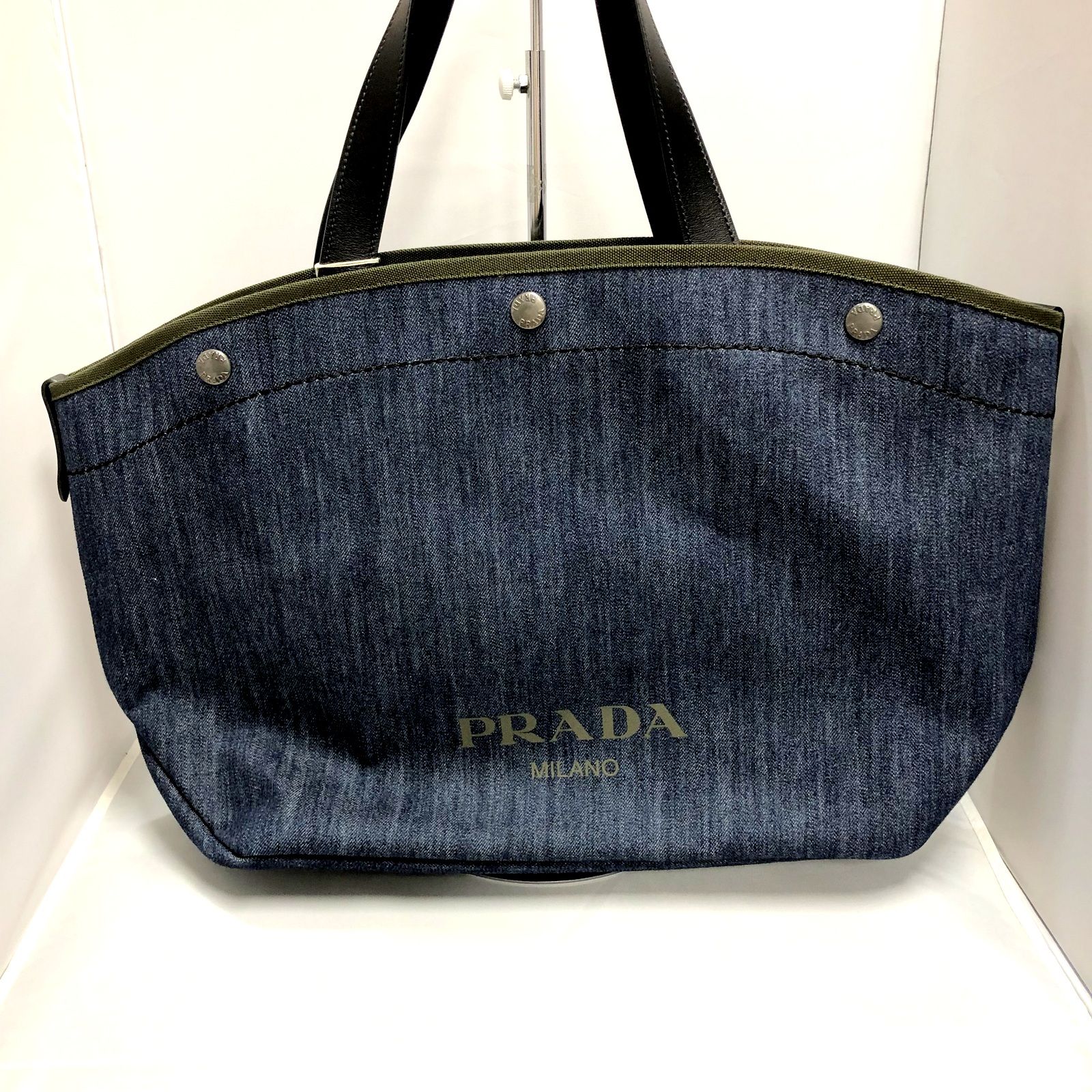 PRADA プラダ デニム 2WAYトートバッグ 1BG242