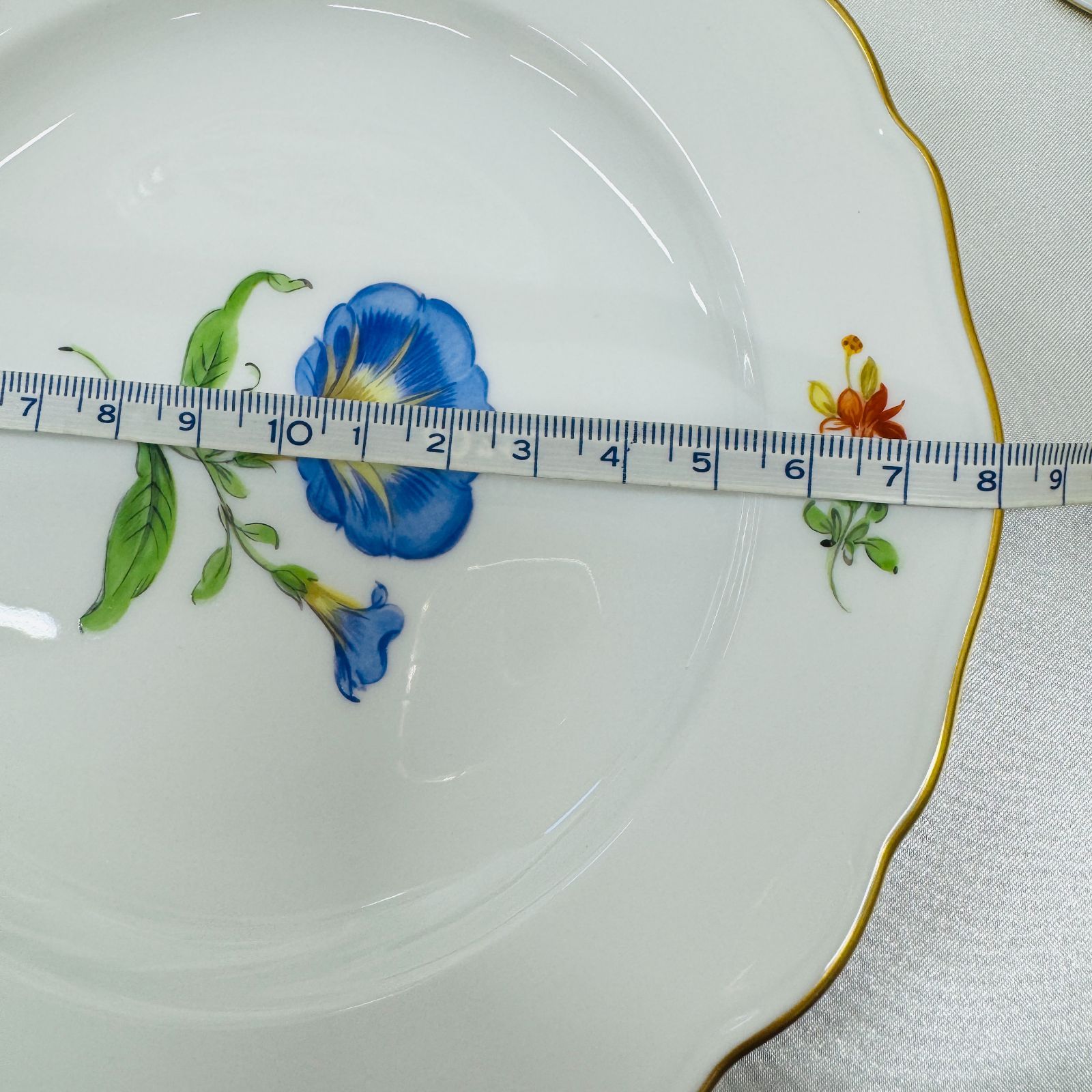 S【保管品】MEISSEN マイセン ベーシックフラワー ケーキ皿 プレート 6 
