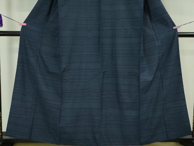 平和屋本店□極上 綿薩摩 東郷織物謹製 手織 160亀甲 實篤 永江明夫 綿