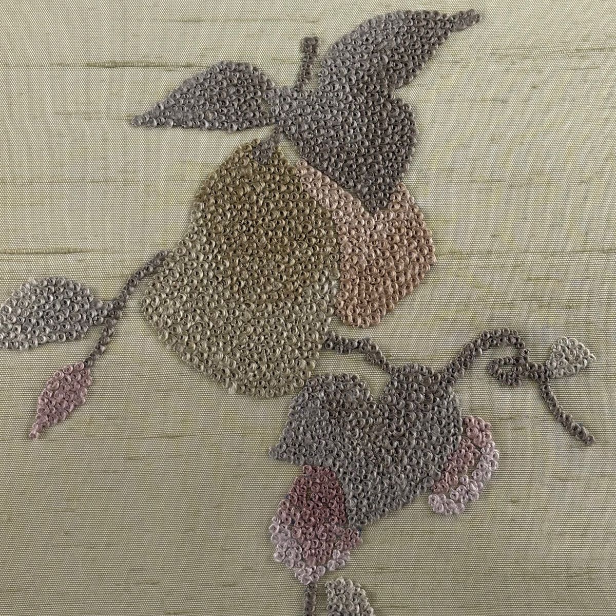 名古屋帯 美品 秀品 生り物 相良刺繍 ベージュ 正絹 【中古】 - メルカリ