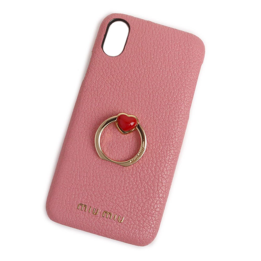 美品✨miumiu iPhone12/12proケース パールリング付 - モバイルケース 