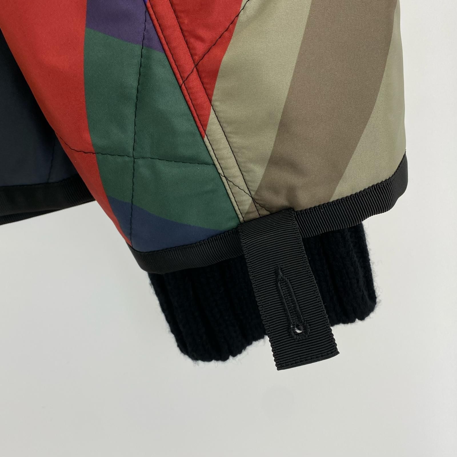 sacai × KAWS Nylon Twill x Wool Knit Blouson 総柄ブルゾン - メルカリ
