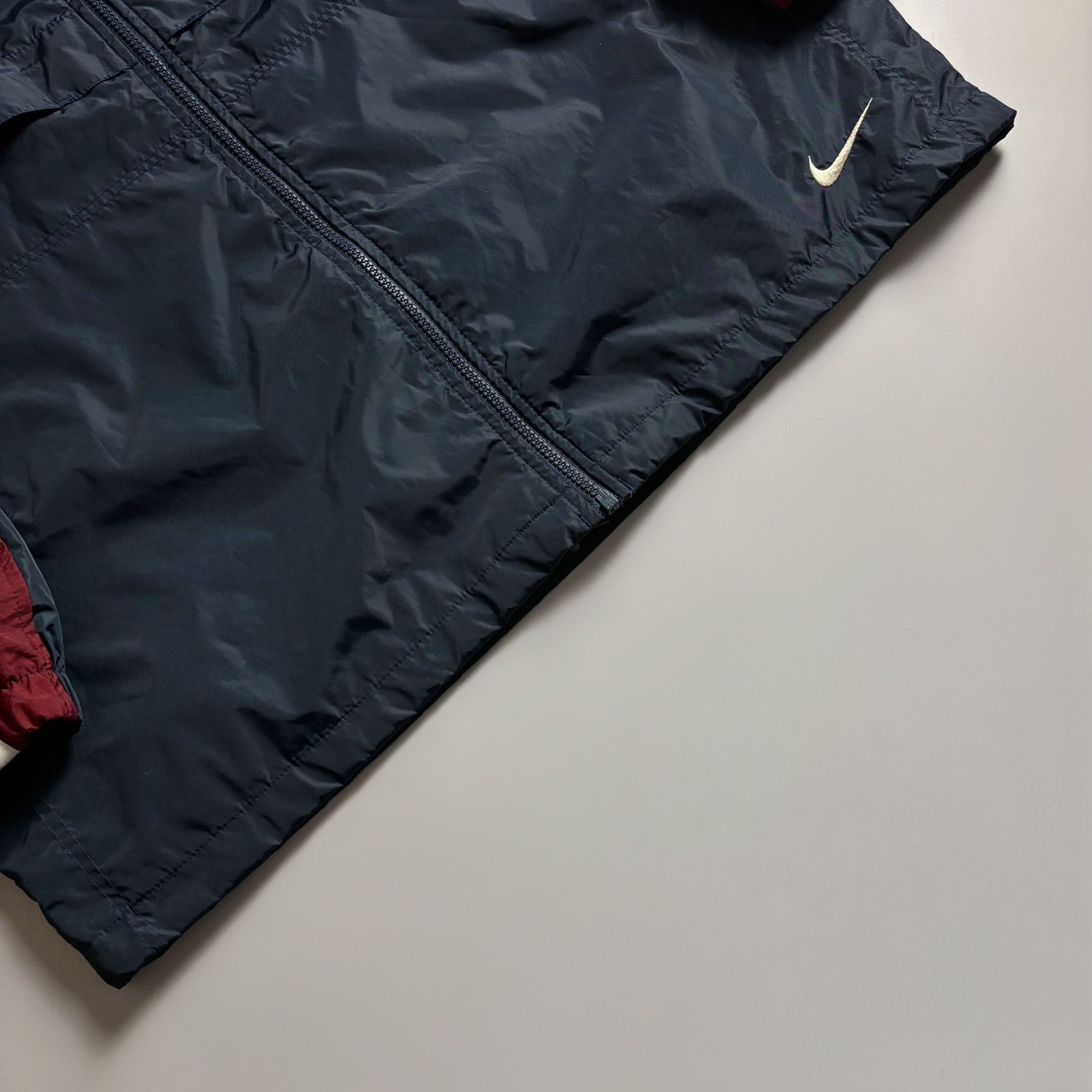 90s~ NIKE ナイキ フロント裾ロゴ刺繍 バッグビッグロゴ刺繍 ドロー 