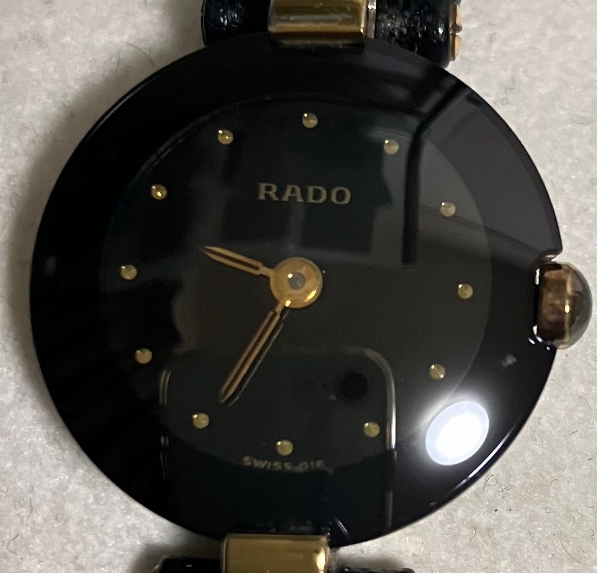 ジャンク品】RADO スイス製 時計 黒時計 - 時計