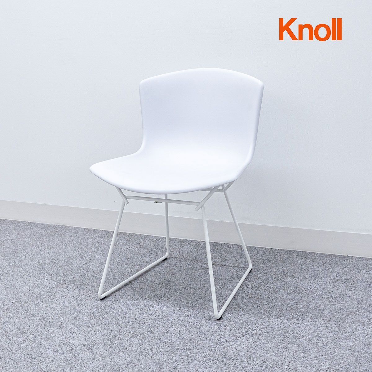 Knoll ノル Bertoia Plastic Side Chair ベルトイア プラスチック サイド チェア ダイニング アームレス チェア オフィス ホワイト ハリー ベルトイア 定価6万 2