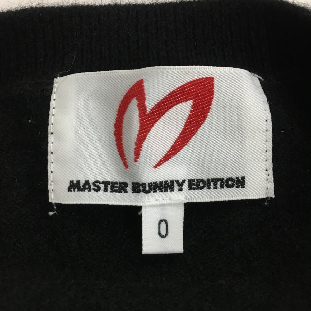 超美品】マスターバニー ニットベスト 黒 Vネック カシミヤ100