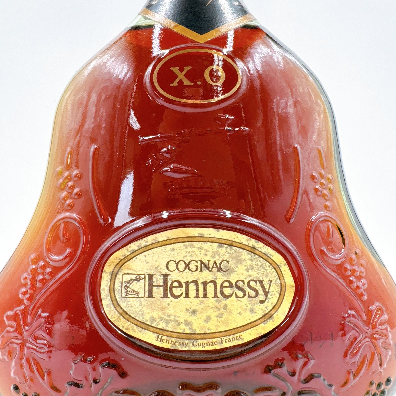 未開栓】Hennessy X.O 金キャップ グリーンボトル コニャック