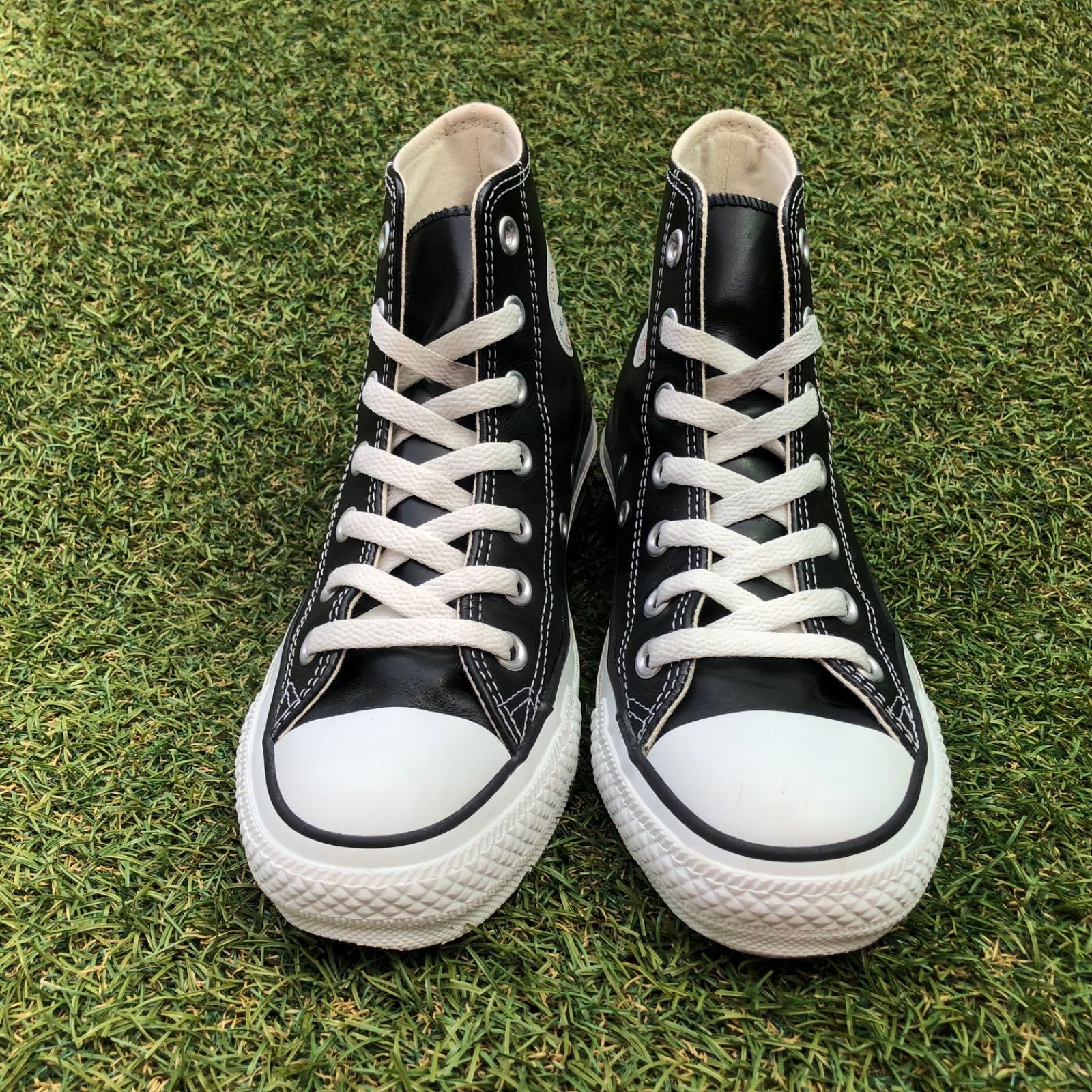 美品23 converse コンバース レザー オールスター HI H332 - Re:shoe