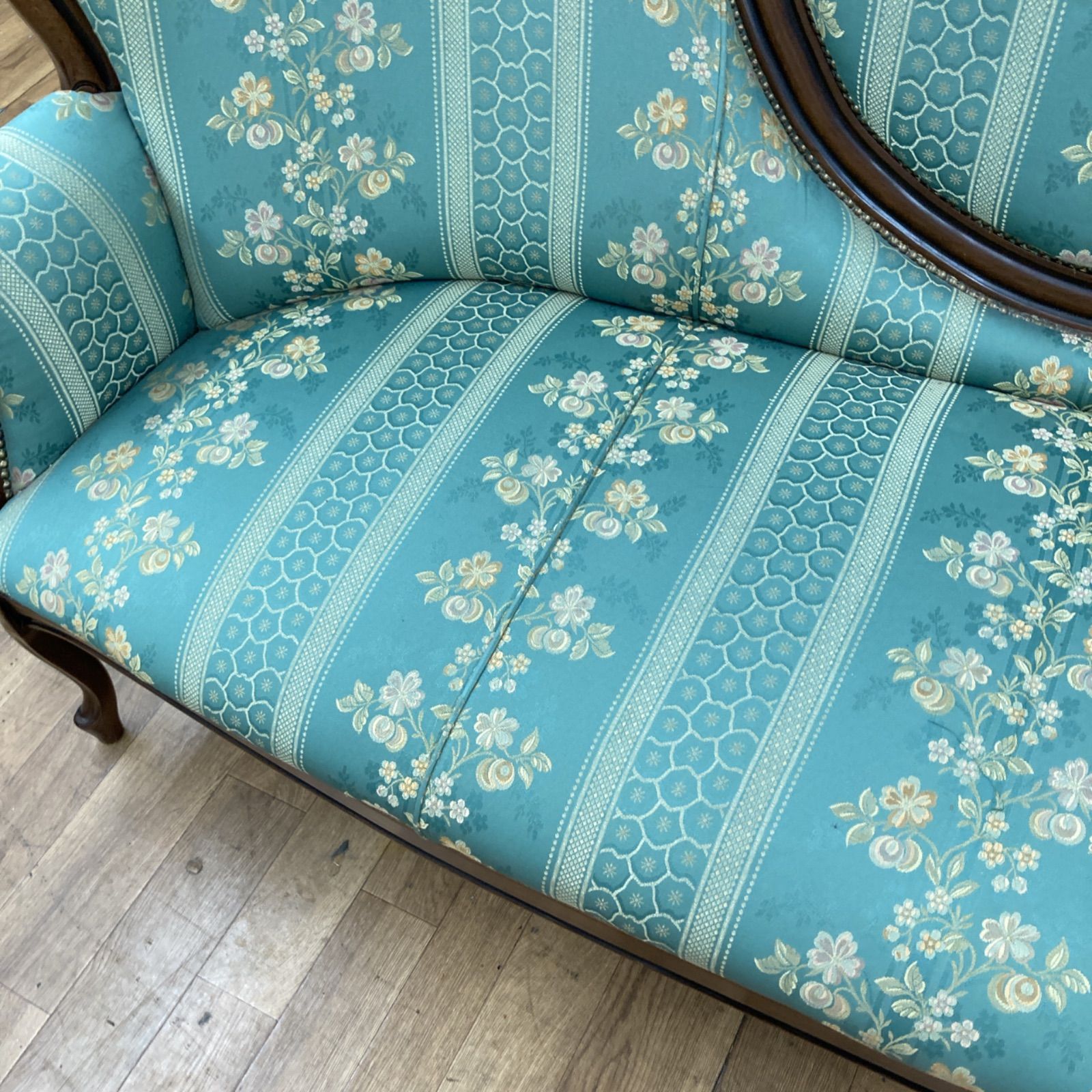 アンティークソファー 名古屋市近郊送S180 ⭐ 輸入家具 アンティークソファ おそらく