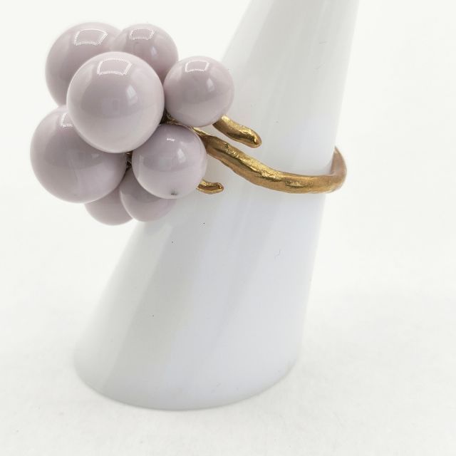 ガラス作家　オカベマキコ さん　シャボン玉リング　指輪　リング オカベマキコ・指輪 ガラス作家 オカベマキコ さん シャボン玉リング