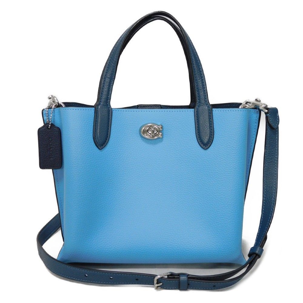 COACH コーチ ウィロウ トート 24 カラーブロック 現行 Cロゴ ターン