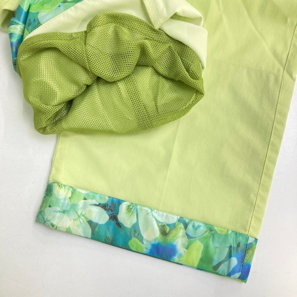 サイズ：50 ARCHIVIO アルチビオ 裏メッシュ パンツ グリーン系