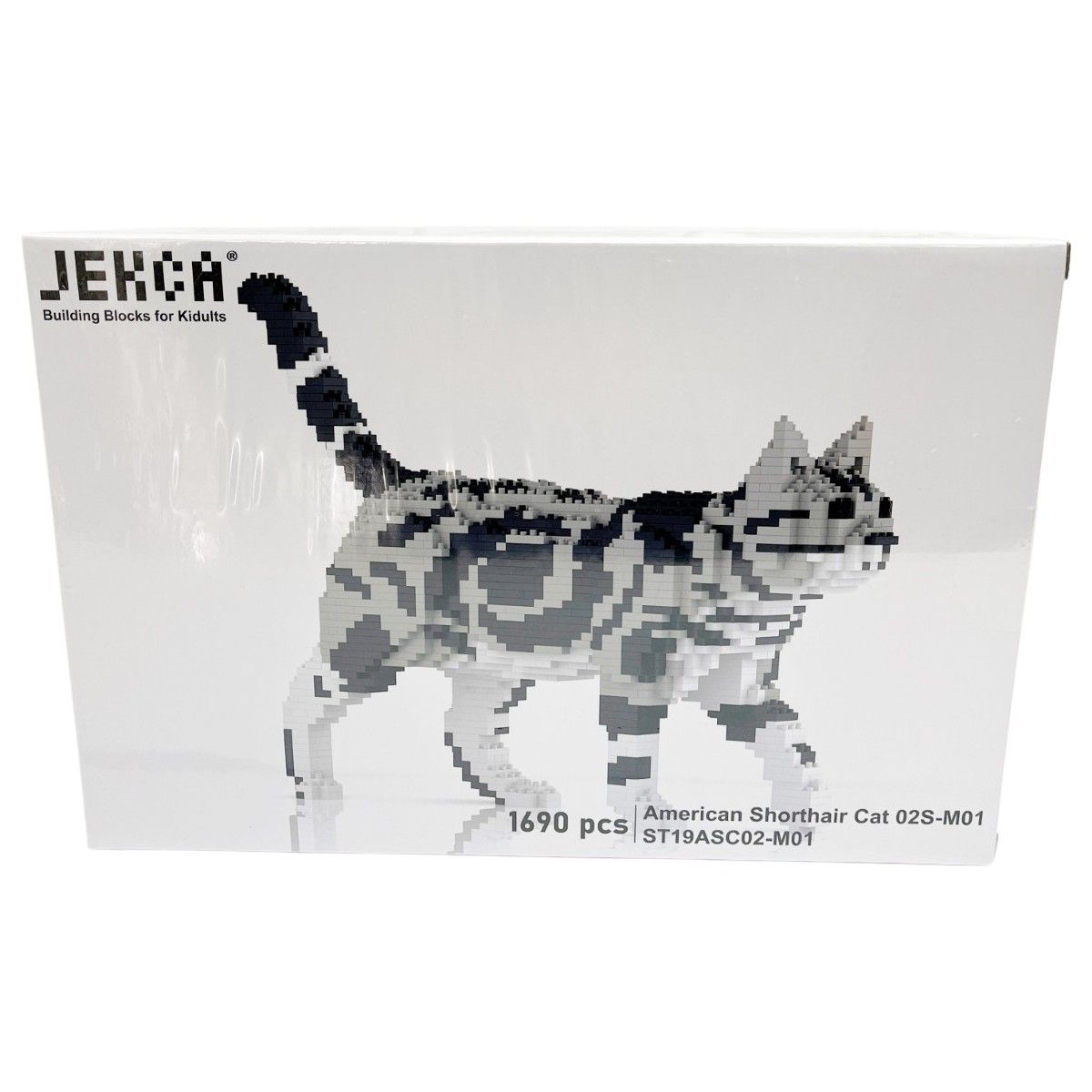 ◆◆JEKCA ジェッカ ブロック ピース数1690 アメリカン ショートヘア ねこブロック 02S-M01