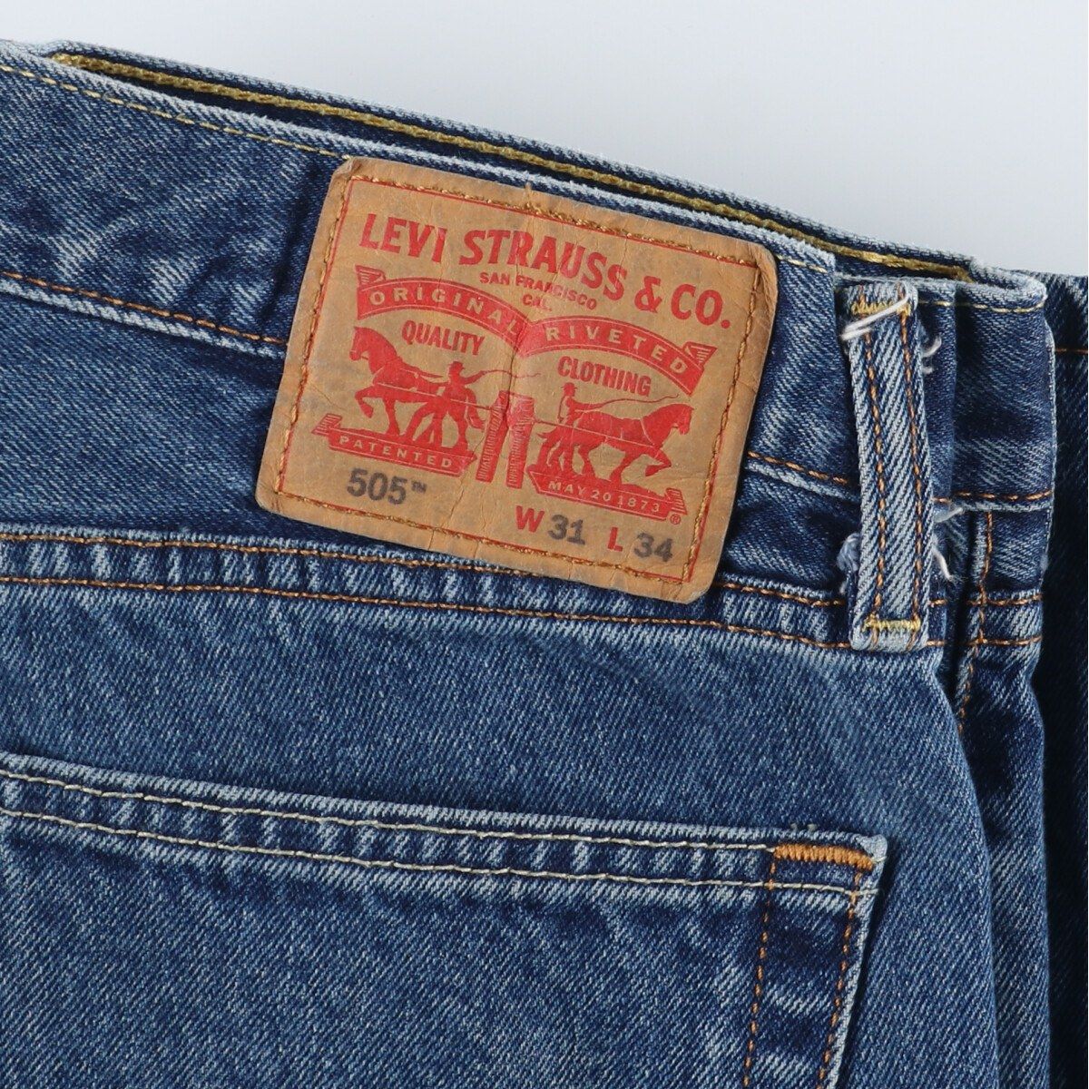 古着 リーバイス Levi's 505 テーパードジーンズ デニムパンツ メンズw32/eaa341040