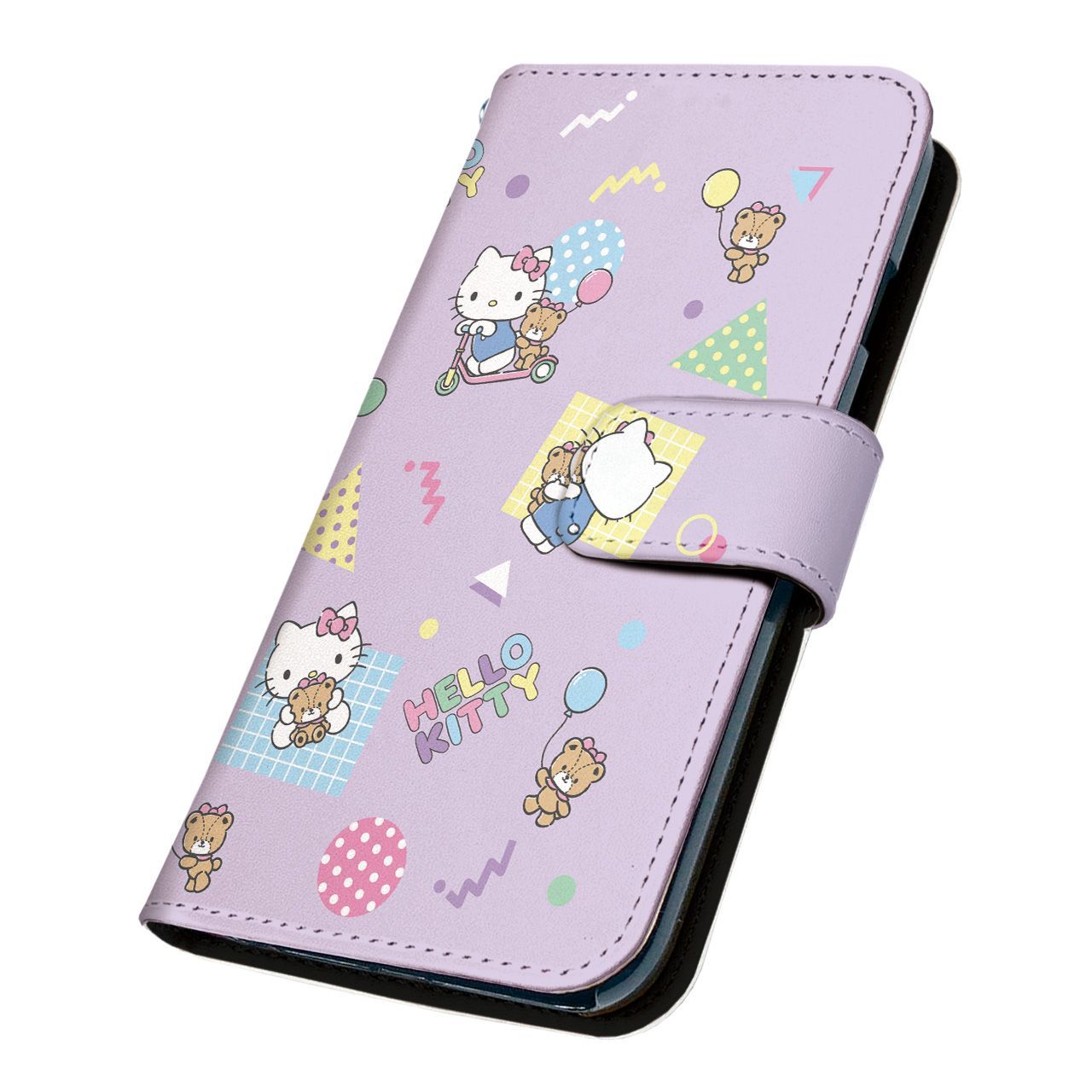 サンリオ 正規品 ハローキティ AQUOS wish4 SH-52E ケース 手帳型 スマホケース [デザイン:14.エヴリディ（PU）/マグネットハンドあり] SANRIO キティ