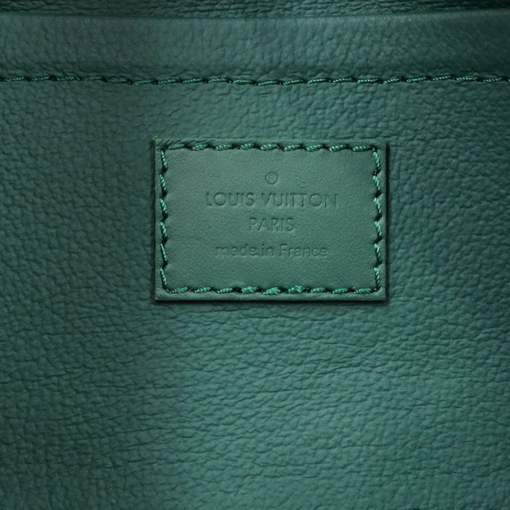 ルイ ヴィトン ロッカー ドップ キット セカンドバッグ モノグラムヘリテージ カーフスキン レザー グリーン シルバー金具 M 12688 LOUIS VUITTON