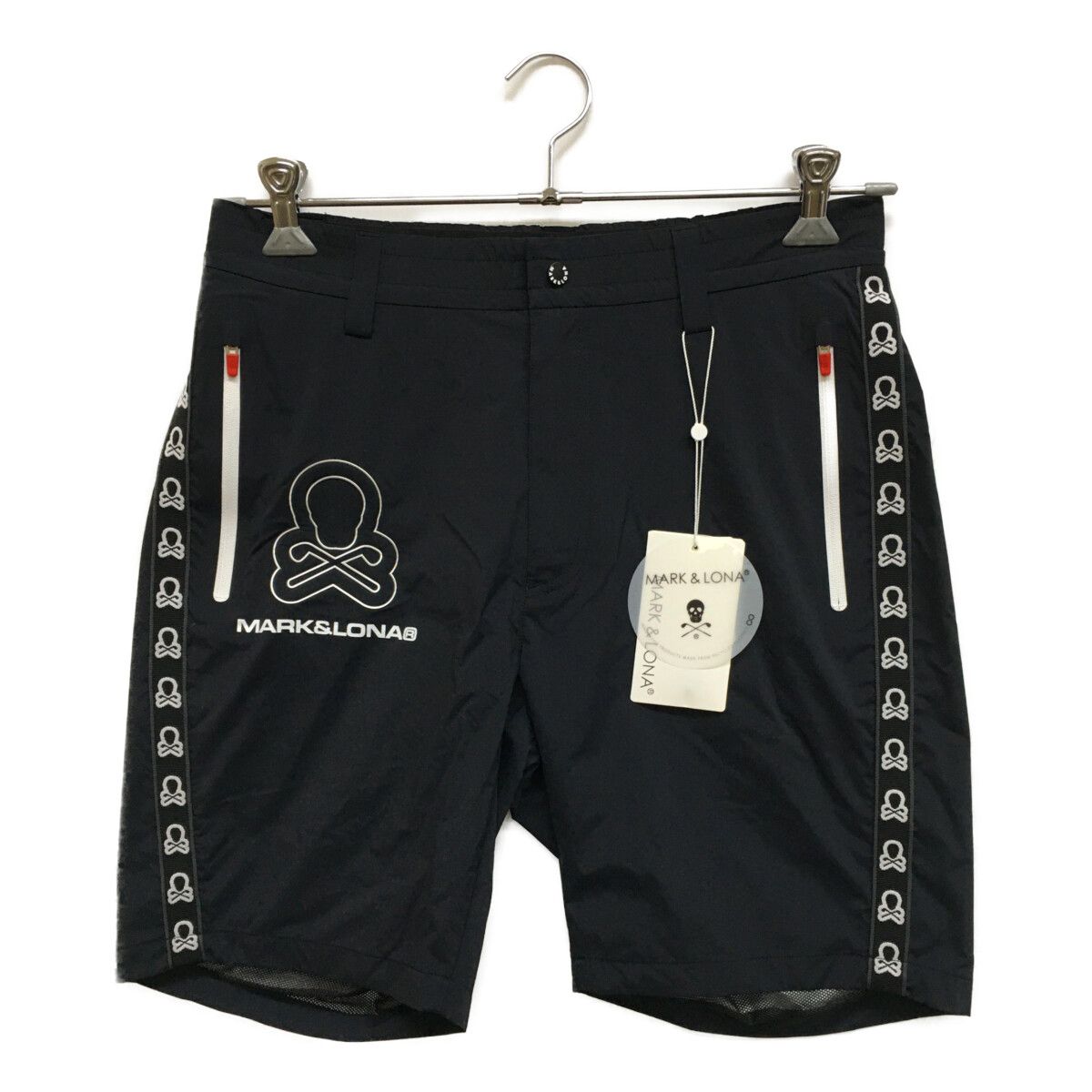 メンズ マークアンドロナ MARK-LONA ハーフパンツ 46 M 紺 ネイビー 撥水機能 裏メッシュ