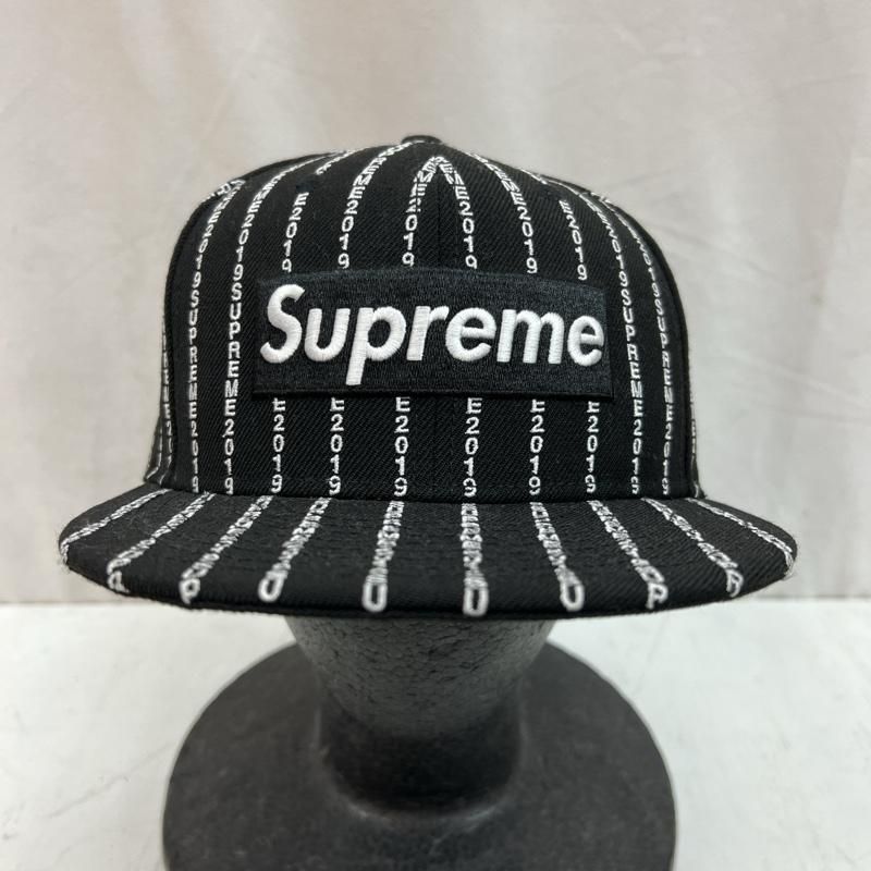 Supreme シュプリーム 帽子 キャップ 19SS Text Stripe New Era Cap ...