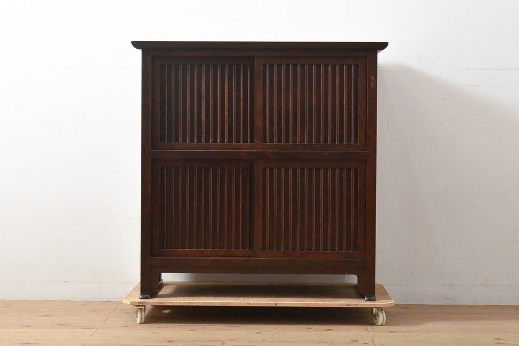 ☆事前問合せ必須☆ 松本民芸家具 収納棚 中古 A型舞良茶タンス 和