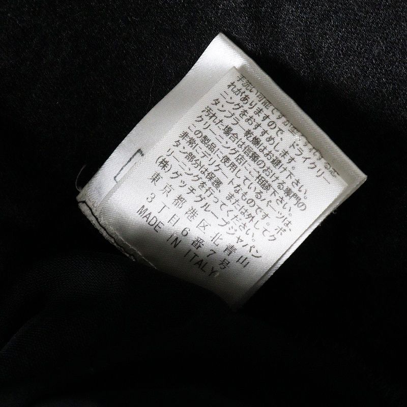 JPタグ グッチ GUCCI 271412 レーヨンストレッチニットワンピース S チャコールグレー フレンチスリーブ ドレス