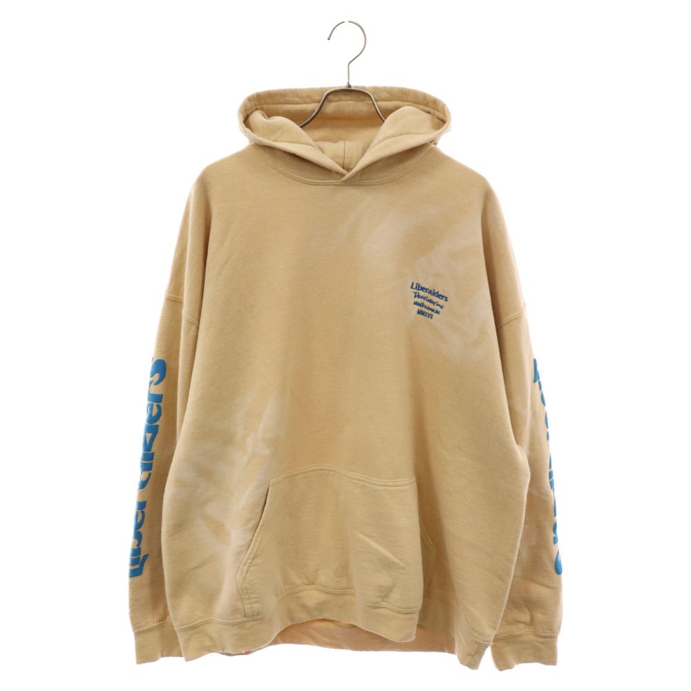 Liberaiders リベレイダーズ 24SS SLEEVE PRINT HOODIE スリーブ プリント スウェット プルオーバー パーカー ベージュ 703032401 Liberaiders (リベレイダーズ) 24SS SLEEVE PRINT HOODIE スリーブ