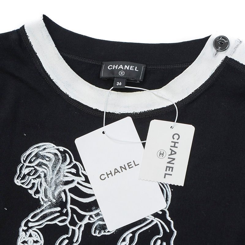 シャネル CHANEL 半袖シャツ トップス ブラック :WS1423:NUIR BRAND