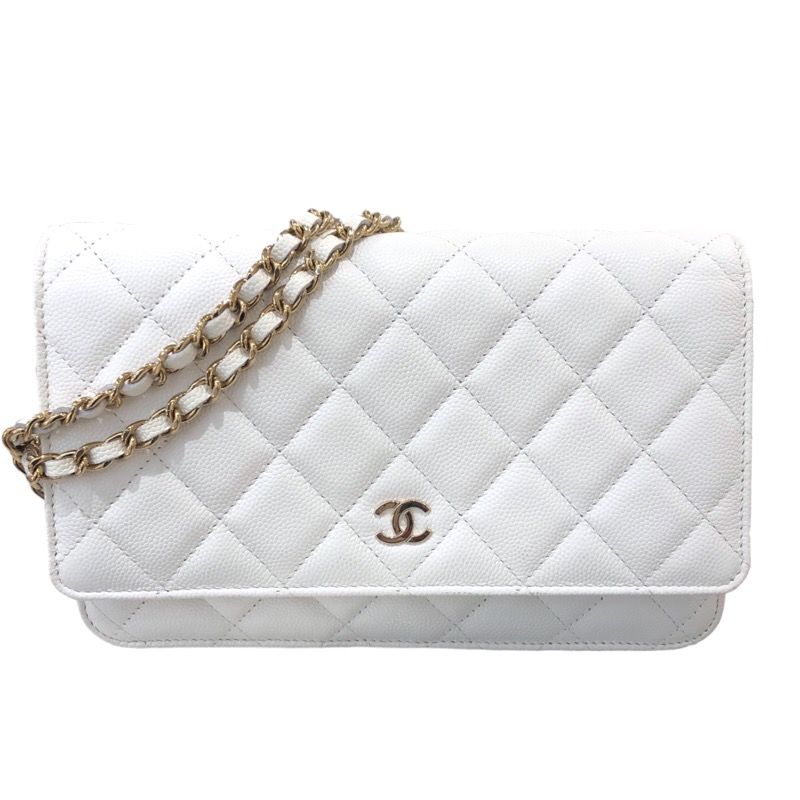 シャネル CHANEL マトラッセチェーンウォレット AP0250 ホワイト