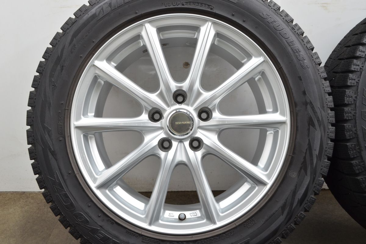 冬用 美品 EUROSPEED ガンメタ バリ山 225/60R17 スバル XV 