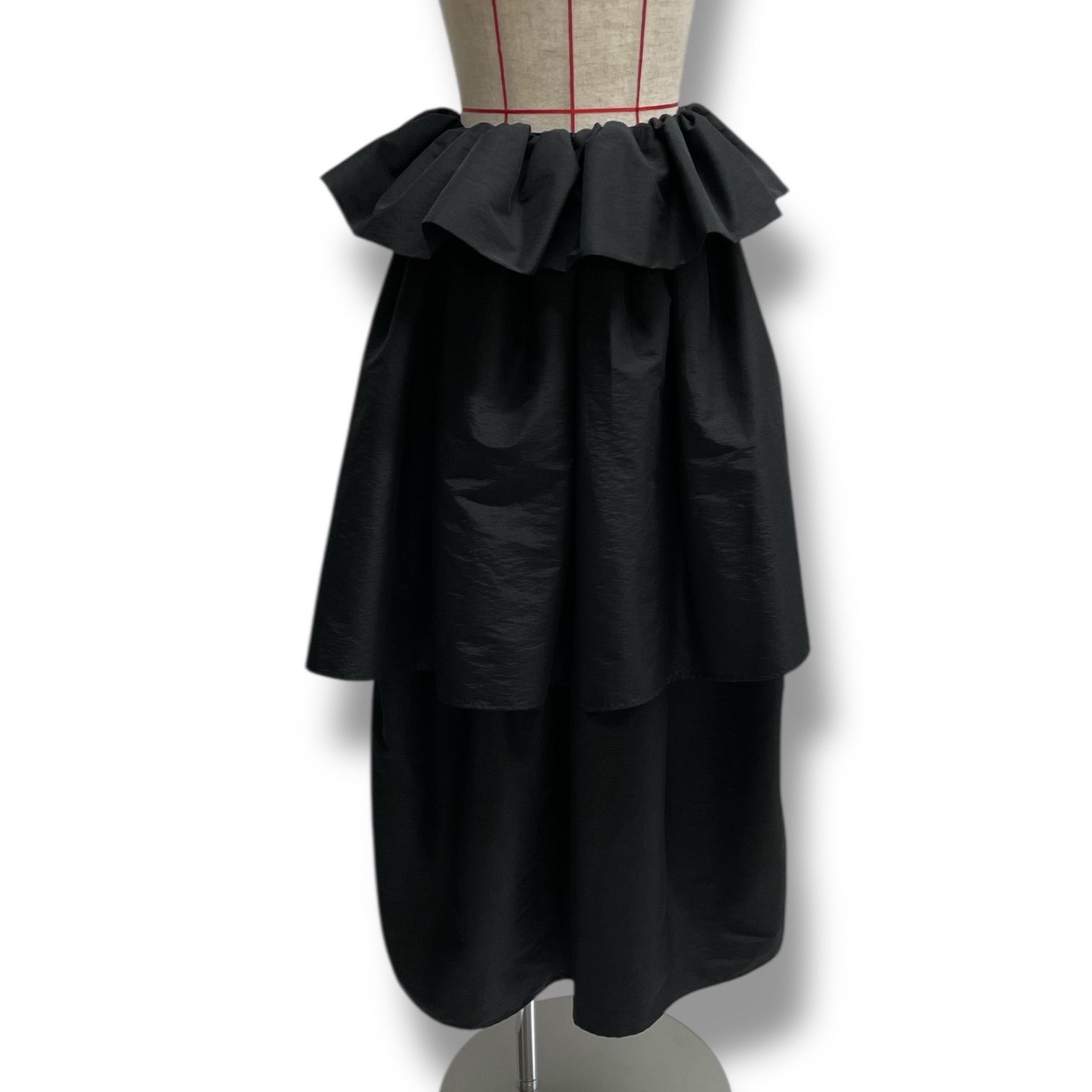 未使用amomma アモマ ボリューム フレア スカート ティアード ドット AMOMMA アモマ VOLUME UP FLARE SKIRT ボリュームアップフレアスカート
