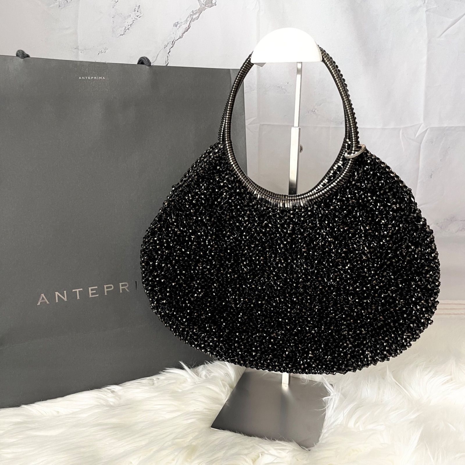 アンテプリマ ワイヤーバッグ スタンダード ミニアトゥーラ ブラック