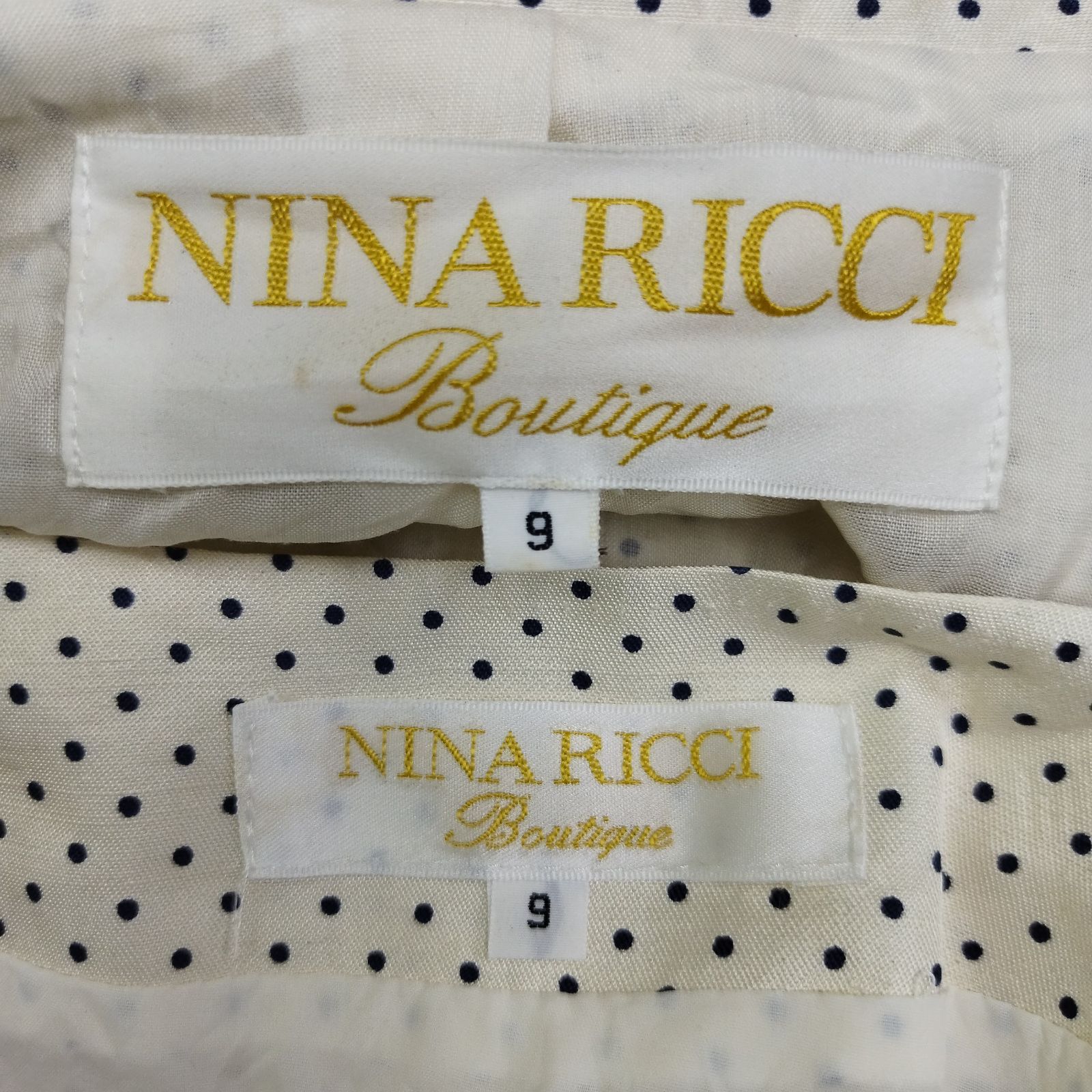 NINA RICCI boutique ニナリッチ セットアップ スーツ ジャケット