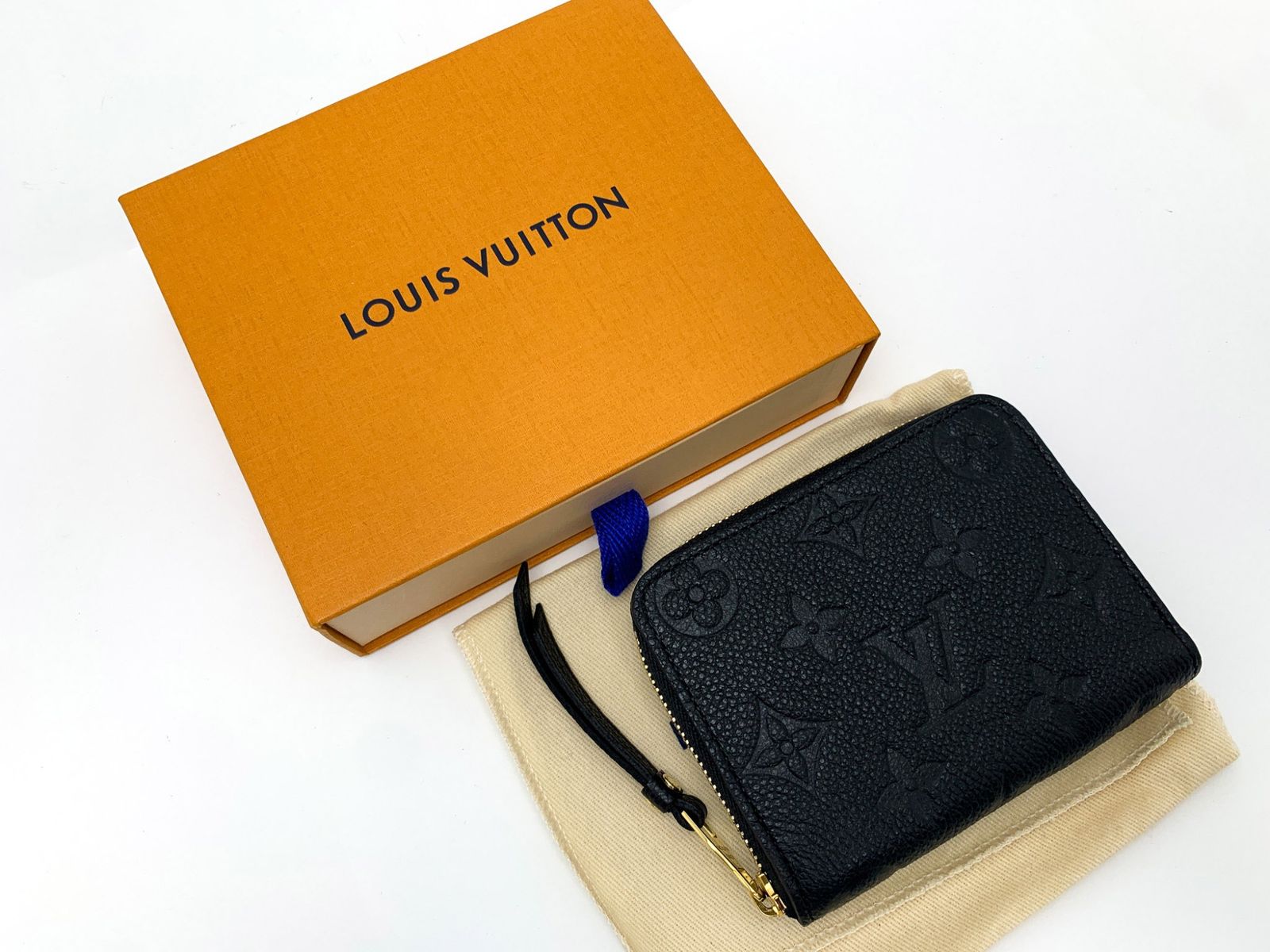 【美品】ルイヴィトンモノグラム　アンプラント　ジッピーパースノワ LOUIS VUITTON ルイ・ヴィトン ジッピーコインパース モノグラムアン