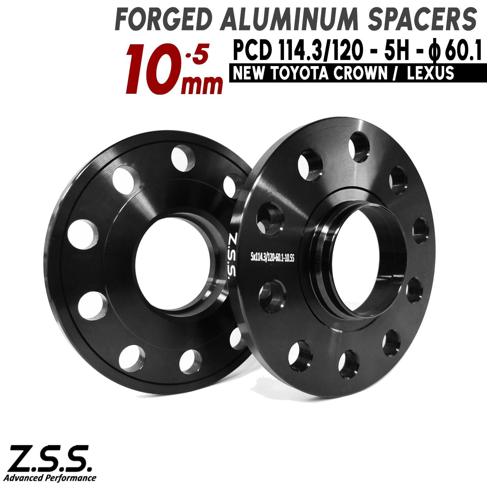 Z.S.S. AP 現行 レクサス LEXUS IS RC NX RX LBX 専用設計 厚み 10mm PCD114.3 5穴 ハブ径 60.1φ スペーサー 5x114.3 ZSS