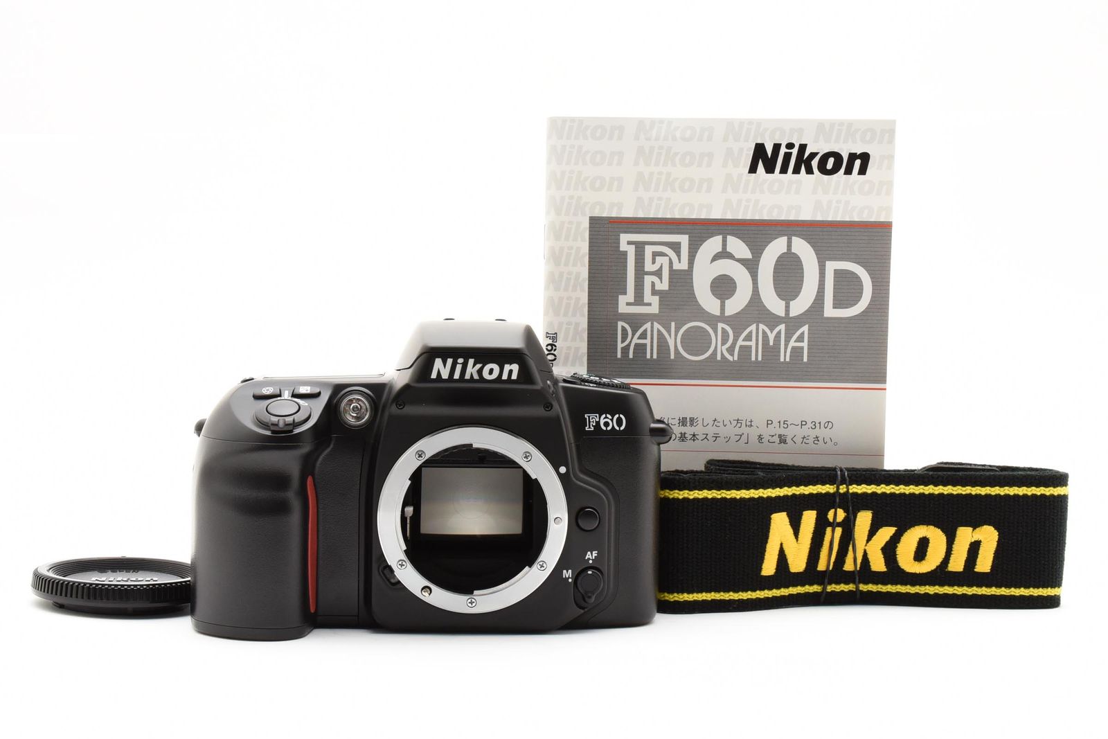 【美品】ニコンカメラ　NIKON F60D PANORAMA BLACK Nikon F60D panorama 一眼レフ フィルムカメラ 美品】ニコン