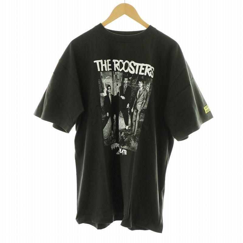 ハードコアチョコレート ザ・ルースターズ THE ROOSTERS 恋をしようよスミ バンドTシャツ カットソー 半袖 プリント XXL ダークグレー  ■GY05 /MQ