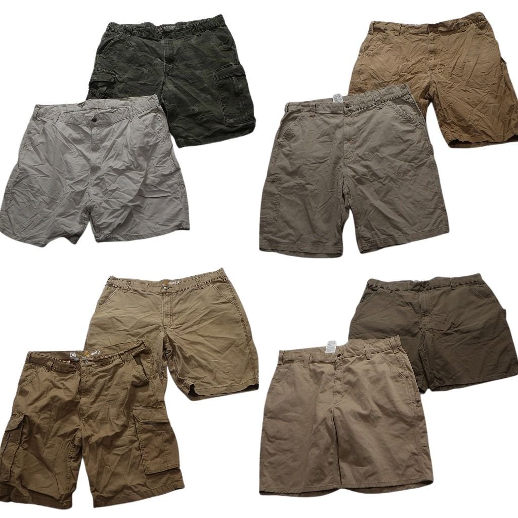 古着卸 カーハート Carhartt ショートパンツ 8枚セット メンズ 42 カーゴ ワーク カーキ ベージュ 古着 NA4850