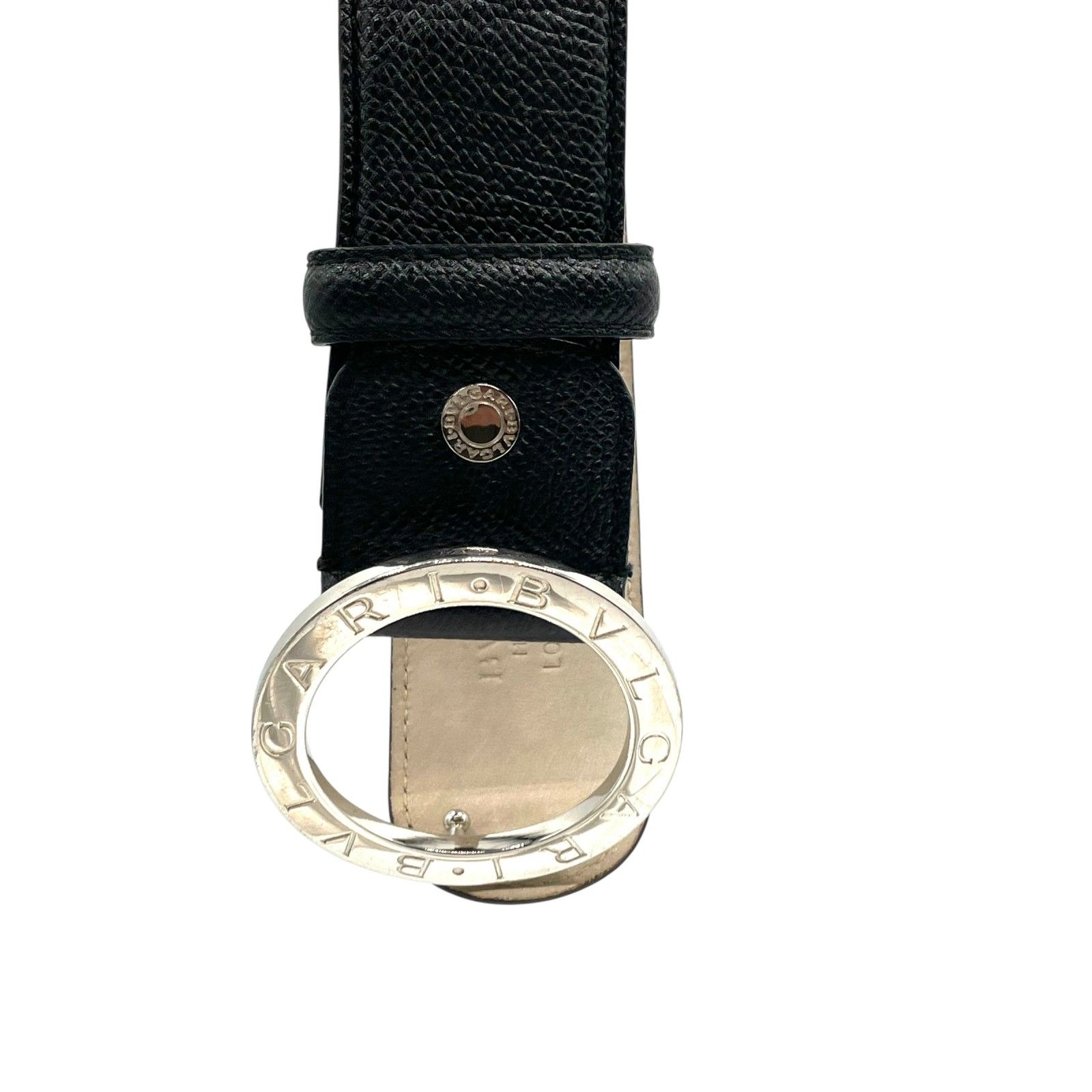 美品 BVLGARI ベルト ビーゼロワン サークルロゴ ブラック 110/44 BVLGARI 「ブルガリ(BVLGARI)向け」輸入王オリジナル ベルト