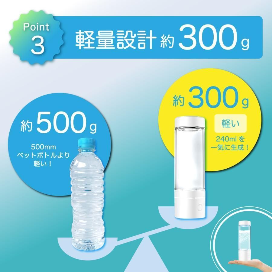 ポータブル水素水生成器 SY-065N