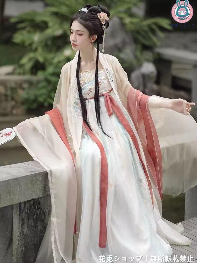 HF-187 豪華刺繍 漢服 かんふく 古風衣装 レトロ風 中華ロリータ コスプレ ワンピース 唐装 仙女服 中華風 美しい刺繍