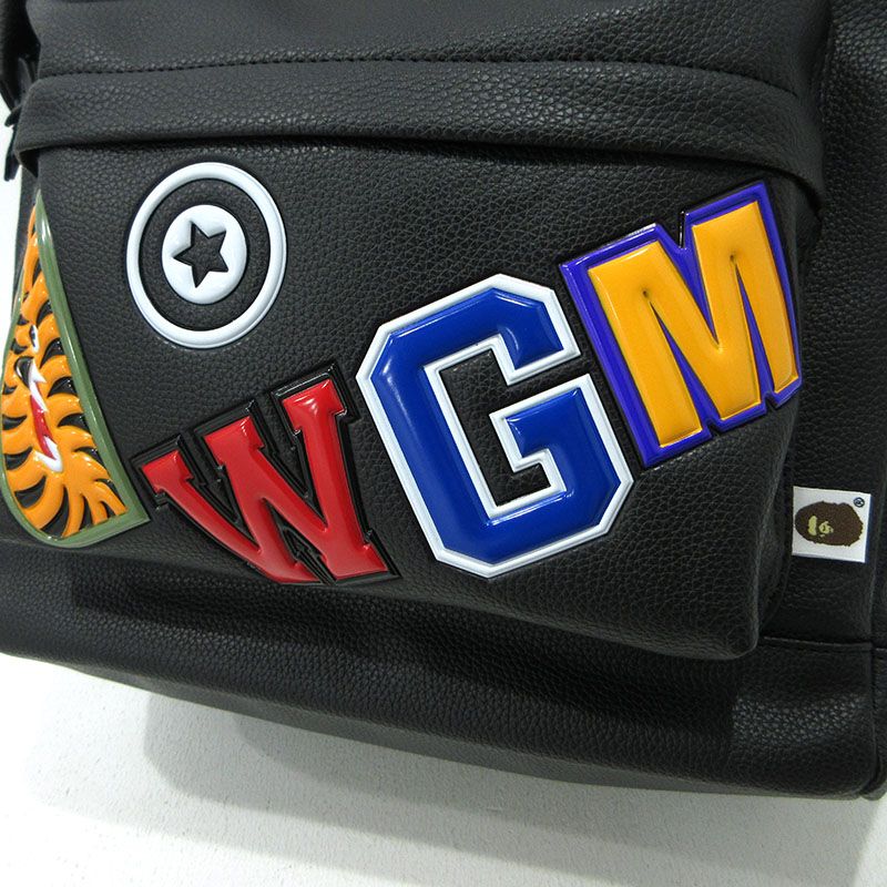 A BATHING APE アベイシングエイプ リュック デイパック SHARK DAY PACK バックパック ブラック 121