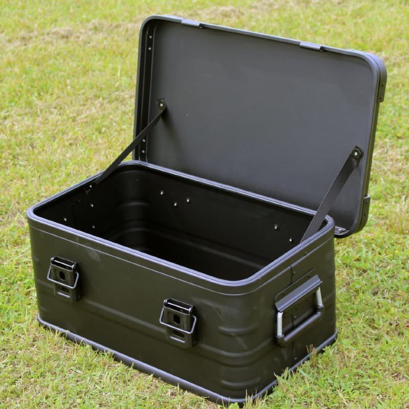 マットブラック スタッキング アルミコンテナボックス 30L