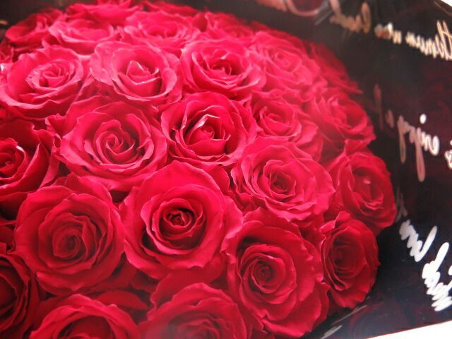 赤バラ20本使用 枯れずにいつまでもキレイな赤バラ