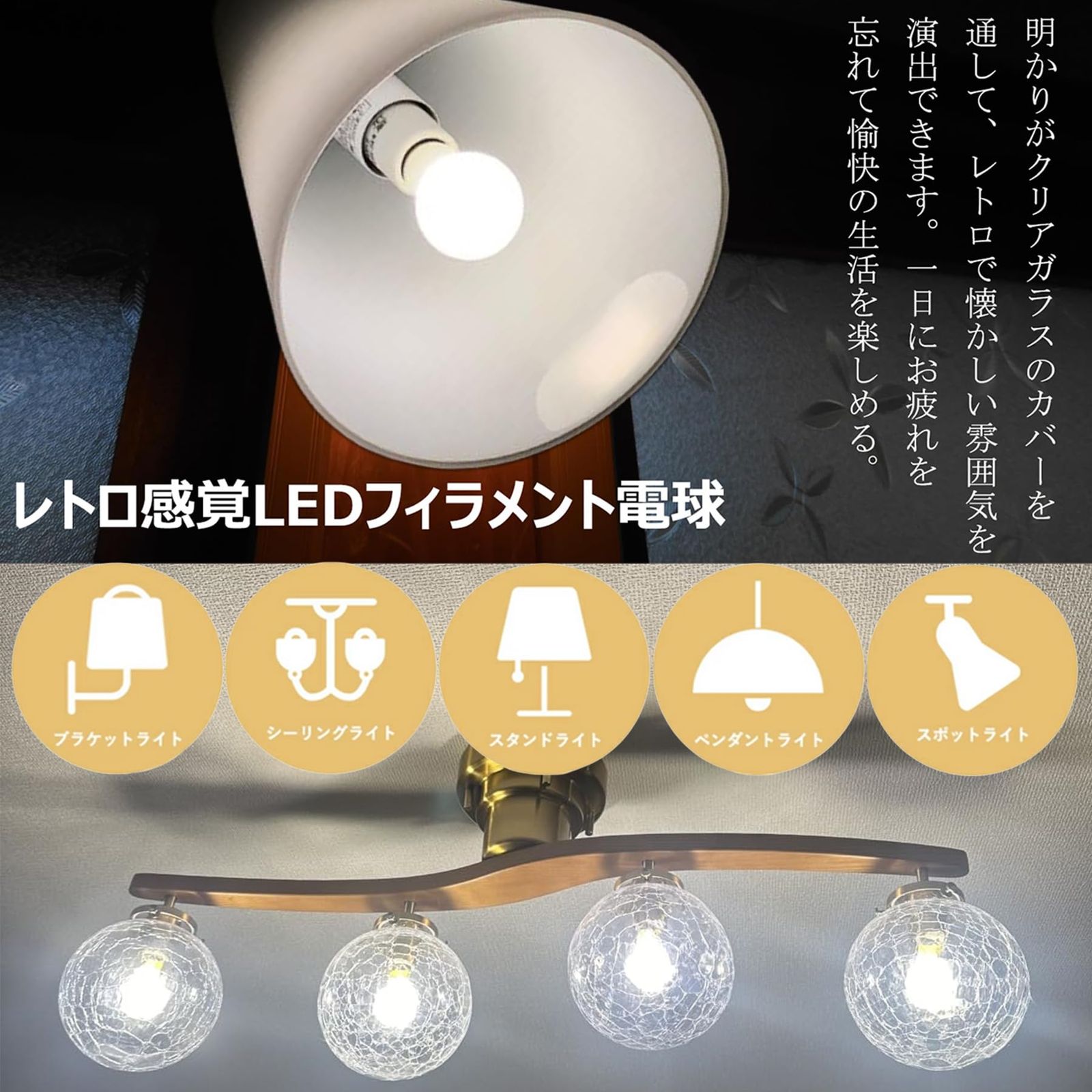 新品 FWAYTECH ミニクリプトン LED電球 E17口金 斜め取付可能 調光器