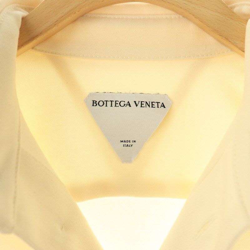 ボッテガヴェネタ BOTTEGA VENETA ウールショート丈長袖シャツ 前開き 36 アイボリー /DO ■OS レディース ボッテガヴェネタ BOTTEGA VENETA ウールショート丈長袖シャツ