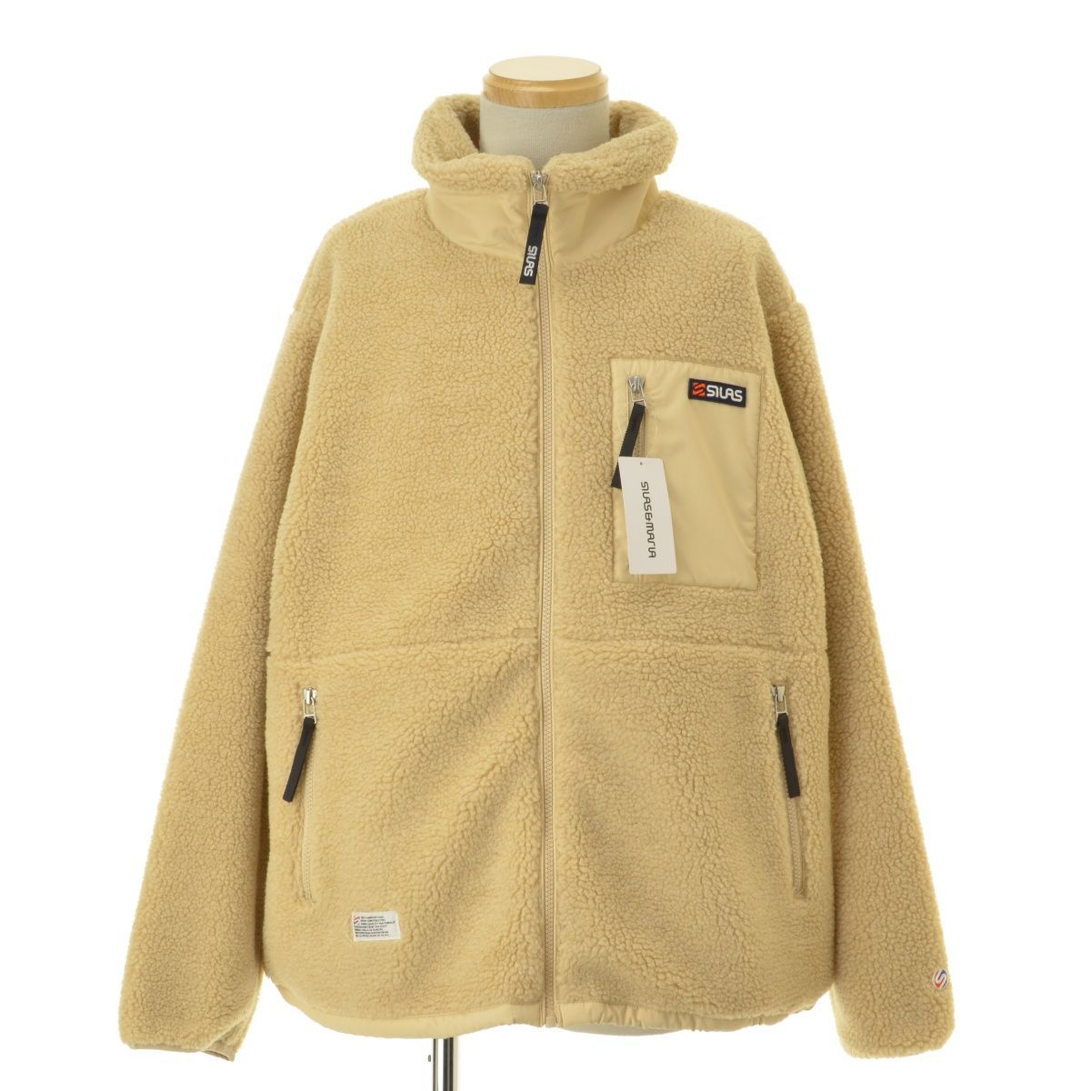 SILAS】110203021010 BOA FLEECE ZIP UP JACKETフリースジャケット ブランド古着のカンフル メルカリ